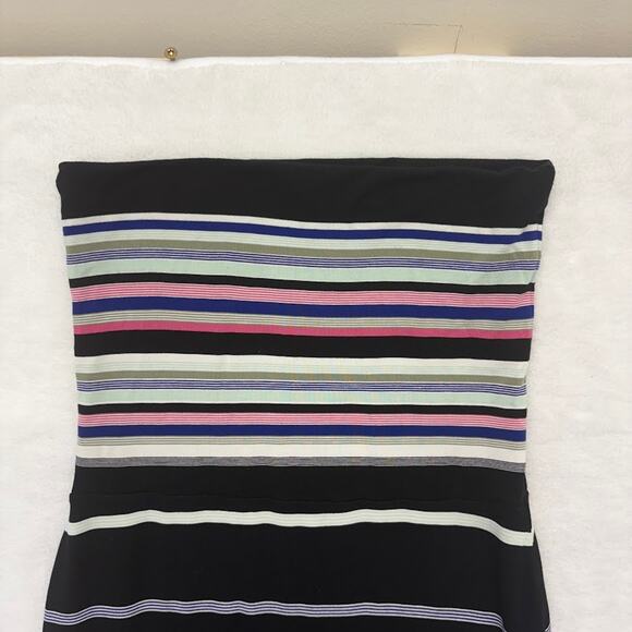 WHBM Convertible Multi-color Stripe Maxi Skirt/Dress Black Size S - Picture 8 of 9